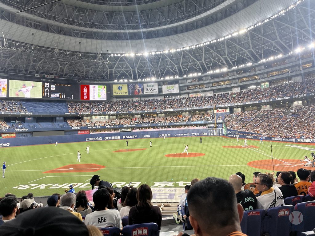 京セラドームの3塁側S指定席からの見え方