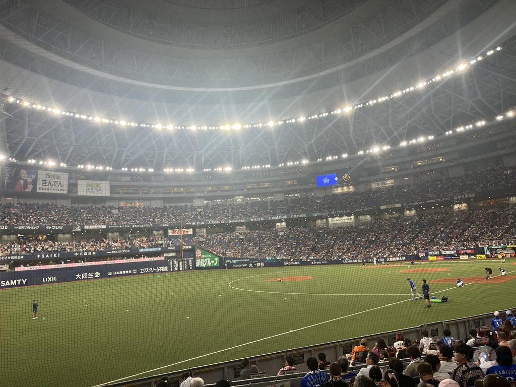 京セラドームの3塁側バリュー指定席からの見え方