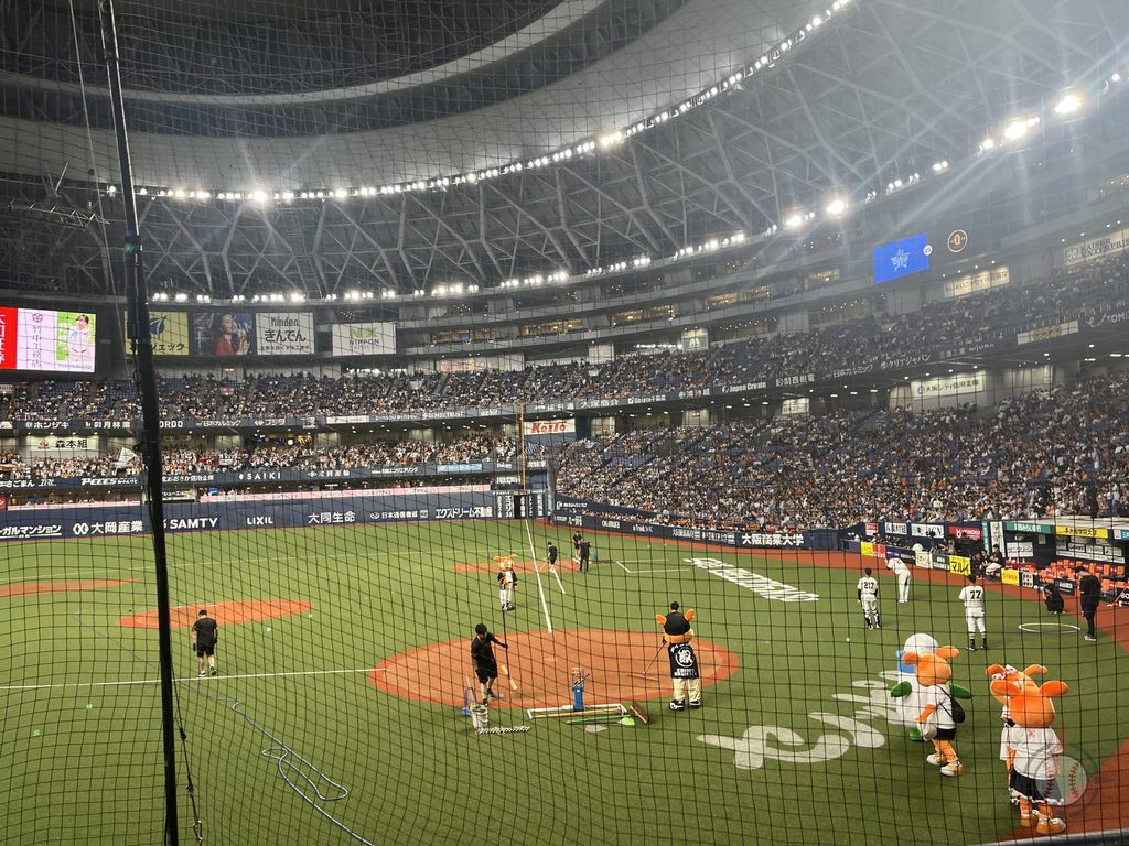 京セラドームの3塁側ライブ指定席からの見え方