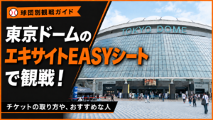 【観戦記】東京ドームのエキサイトEASYシートで観戦！チケットの取り方や、おすすめな人も紹介